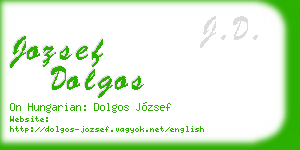 jozsef dolgos business card